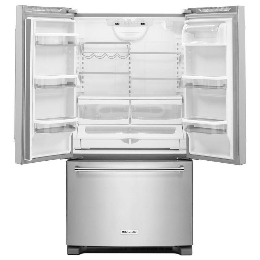 KitchenAid - 35.75 Inch 20 cu. ft French Door Refrigerator in Stainless - KRFC300ESS