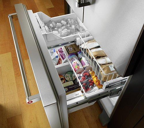 KitchenAid - 35.75 Inch 21.94 cu. ft French Door Refrigerator in Stainless - KRFC302ESS