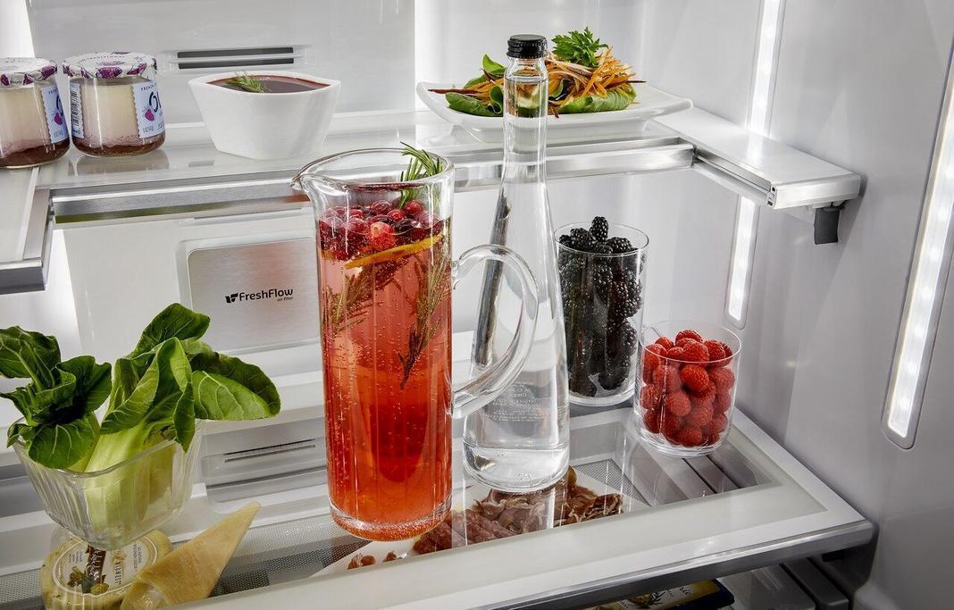 KitchenAid - 35.8 Inch 23.8 cu. ft French Door Refrigerator in Stainless - KRFC604FSS