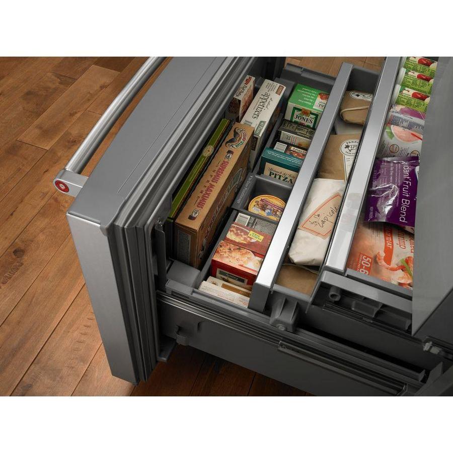 KitchenAid - 35.625 Inch 26.8 cu. ft French Door Refrigerator in Stainless - KRFF707ESS