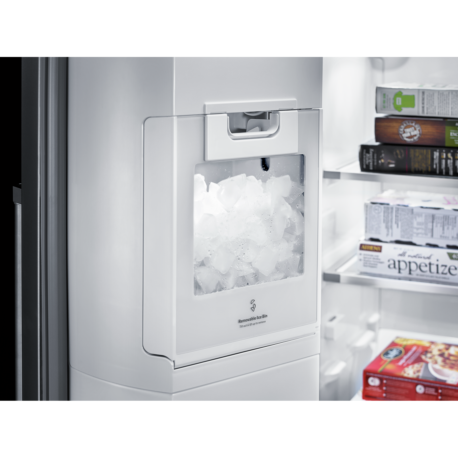 KitchenAid - 35.75 Inch 22.65 cu. ft Side by Side Refrigerator in Stainless - KRSC503ESS