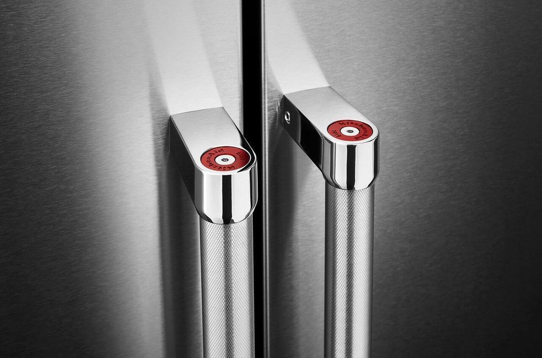KitchenAid - 35.75 Inch 25 cu. ft Side by Side Refrigerator in Stainless - KRSF705HPS