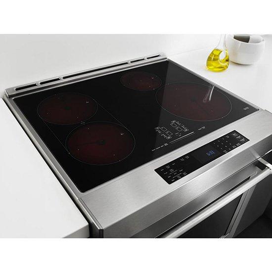 KitchenAid - 7.1 cu. ft Induction Range in Stainless - KSIB900ESS