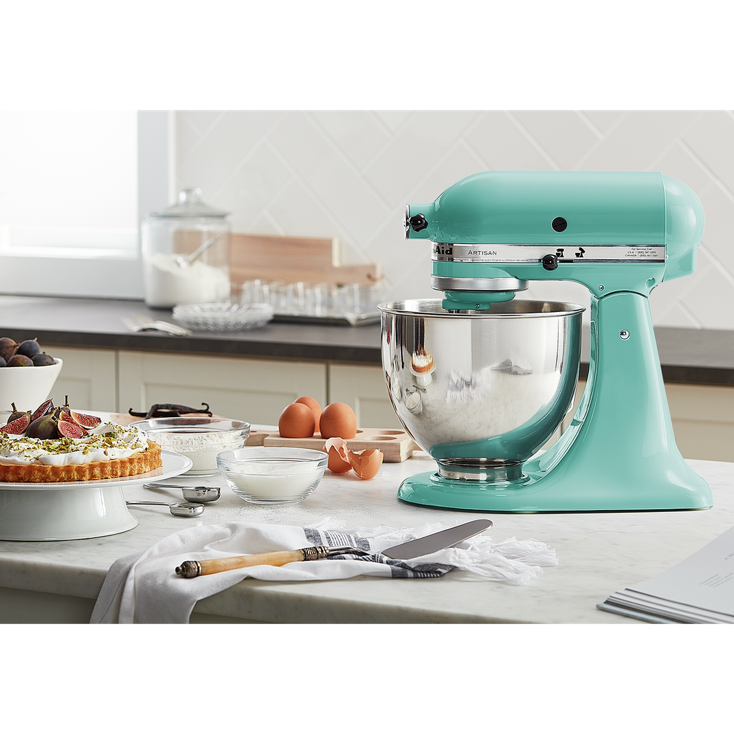 KitchenAid - 5 Quarts Tilt-Head Mixer in Turquoise - KSM150PSAQ