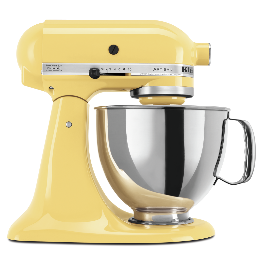 KitchenAid - 5 Quarts Tilt-Head Mixer in Yellow - KSM150PSMY