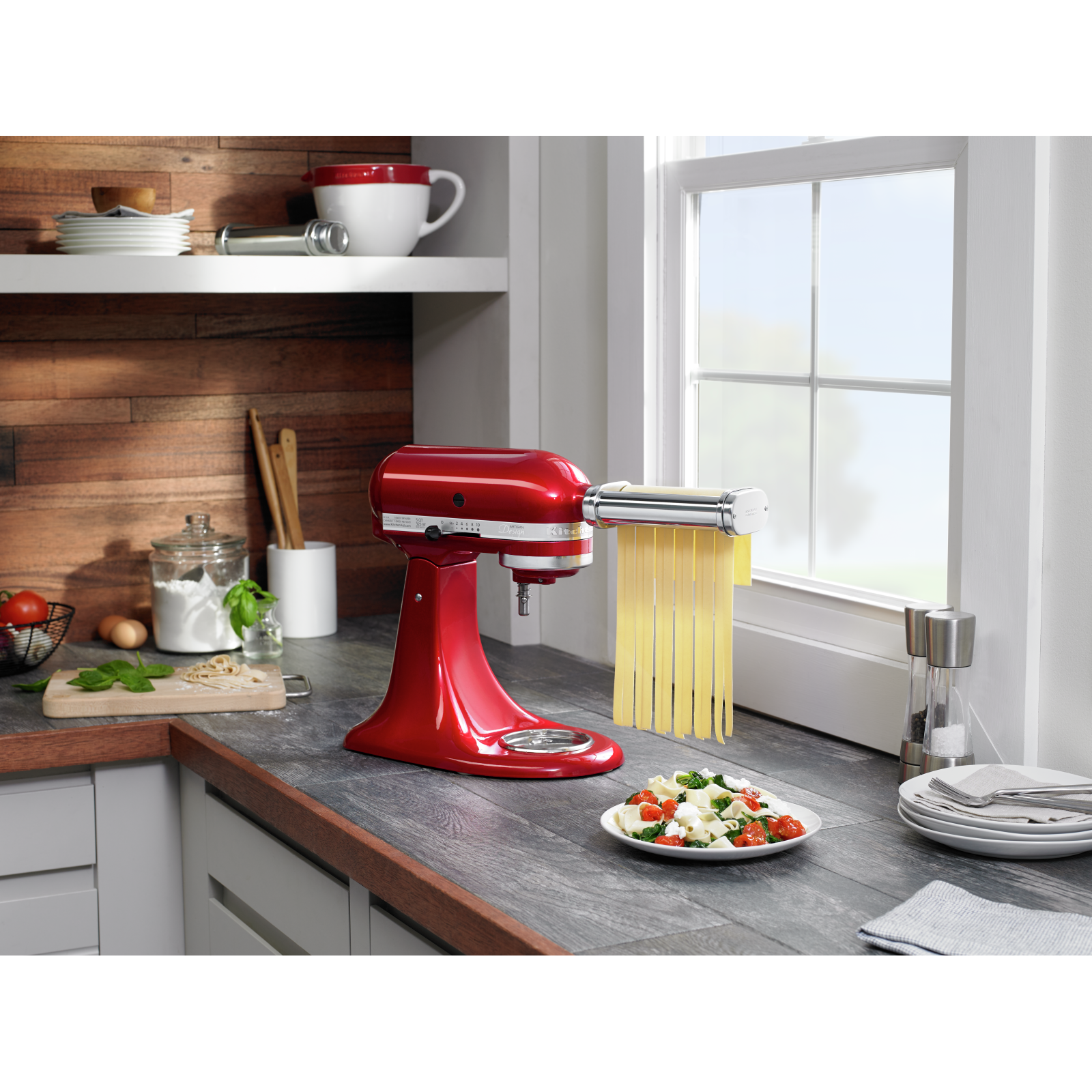 KitchenAid - 5 Quarts Tilt-Head Mixer in Red - KSM155GBCA