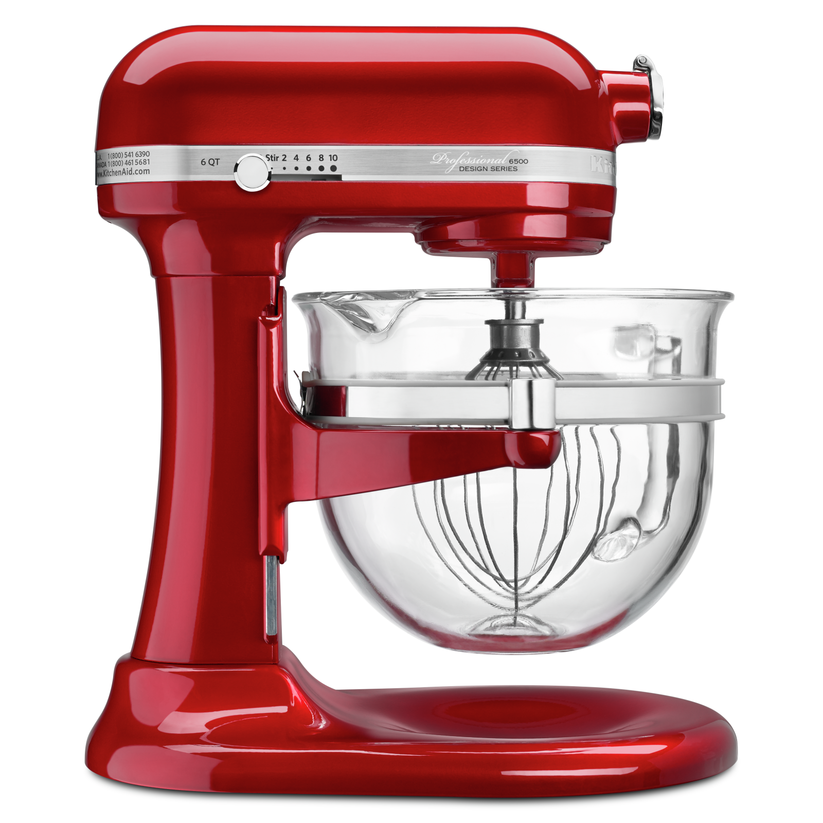 KitchenAid - 6 Quarts Bowl-lift Mixer in Red - KSM6521XCA
