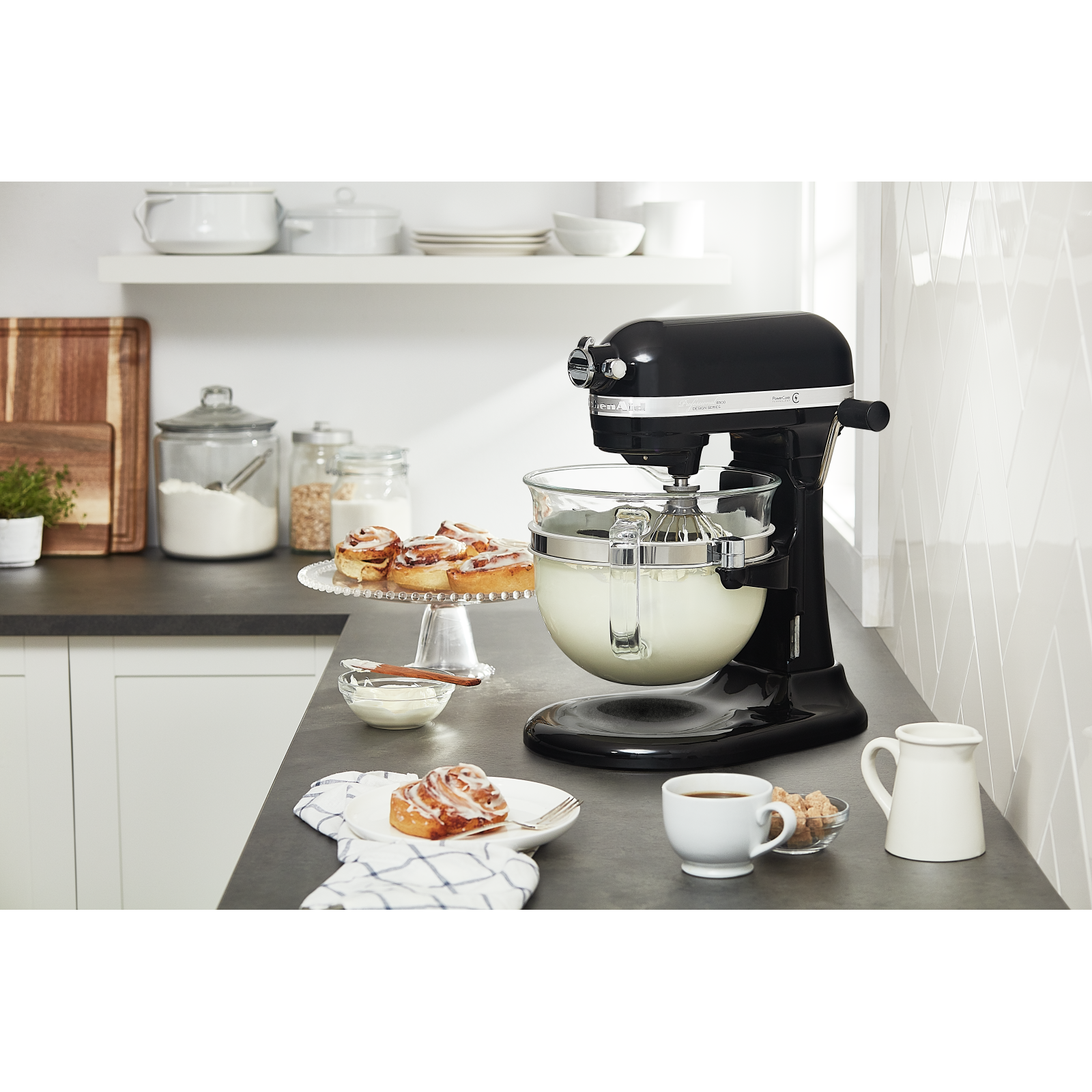 KitchenAid - 6 Quarts Bowl-lift Mixer in Black - KSM6521XOB