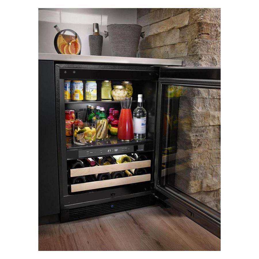 KitchenAid - 23.8 Inch 4.8 cu. ft Beverage Centre Refrigerator in Stainless - KUBR204ESB