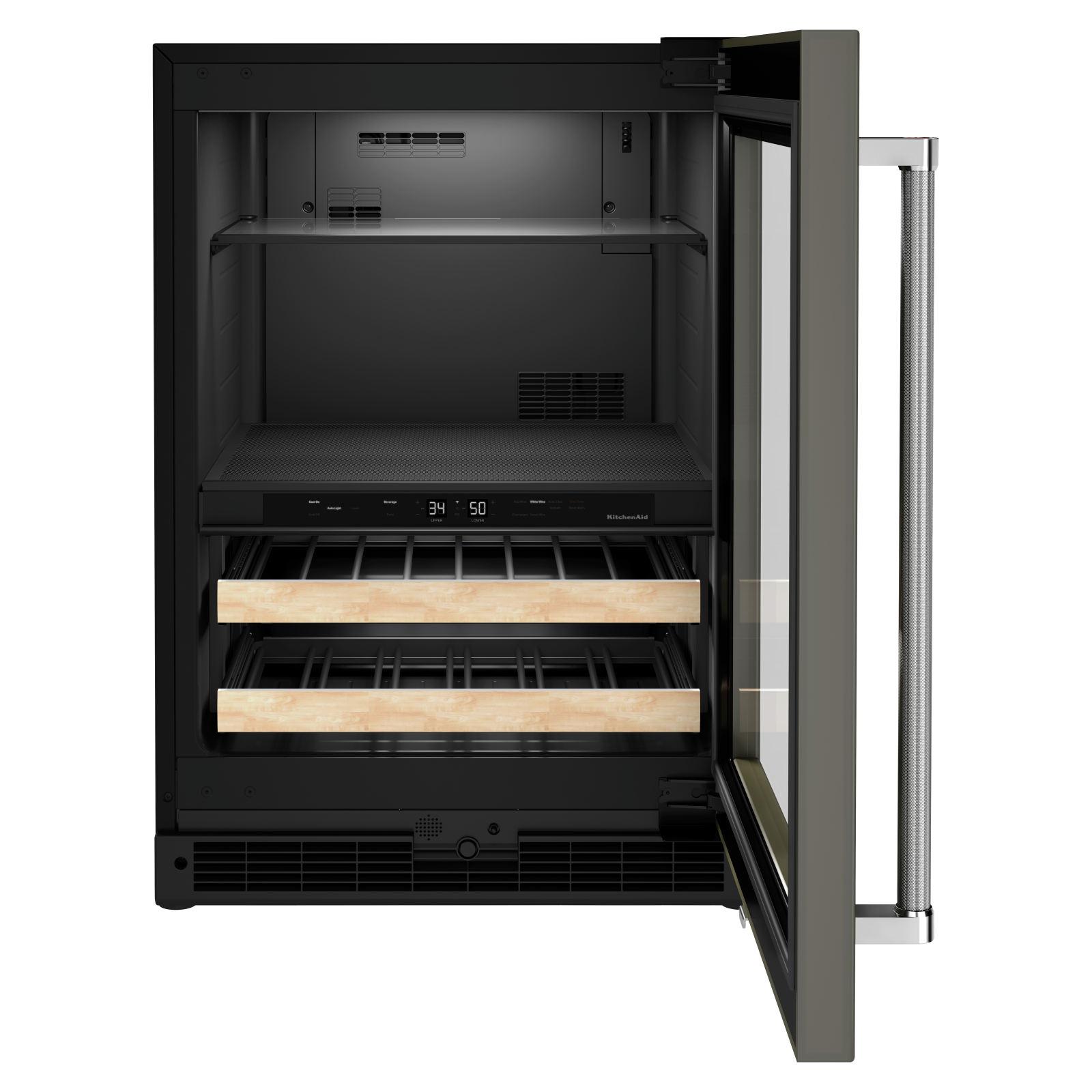 KitchenAid - 23.875 Inch 4.89 cu. ft Beverage Centre Refrigerator in Panel Ready - KUBR214KPA