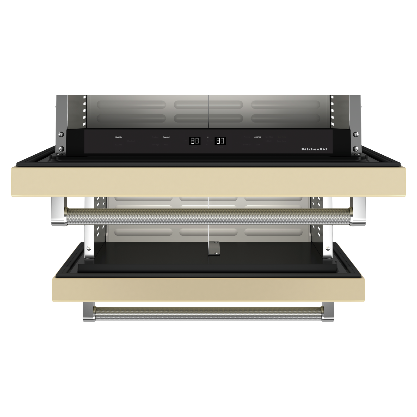 KitchenAid - 23.875 Inch 4.4 cu. ft Undercounter Double-Drawer Refrigerator in Panel Ready - KUDR204KPA