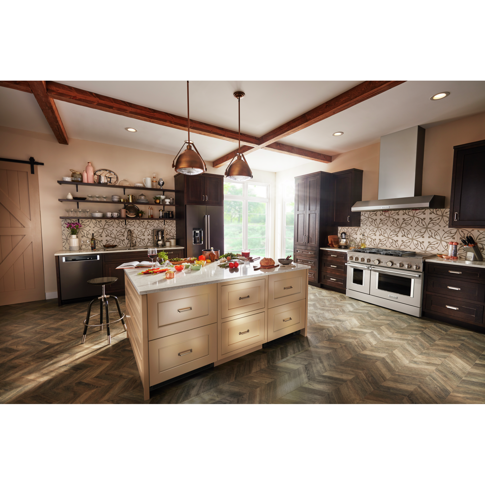 KitchenAid - 23.875 Inch 4.4 cu. ft Undercounter Double-Drawer Refrigerator in Panel Ready - KUDR204KPA