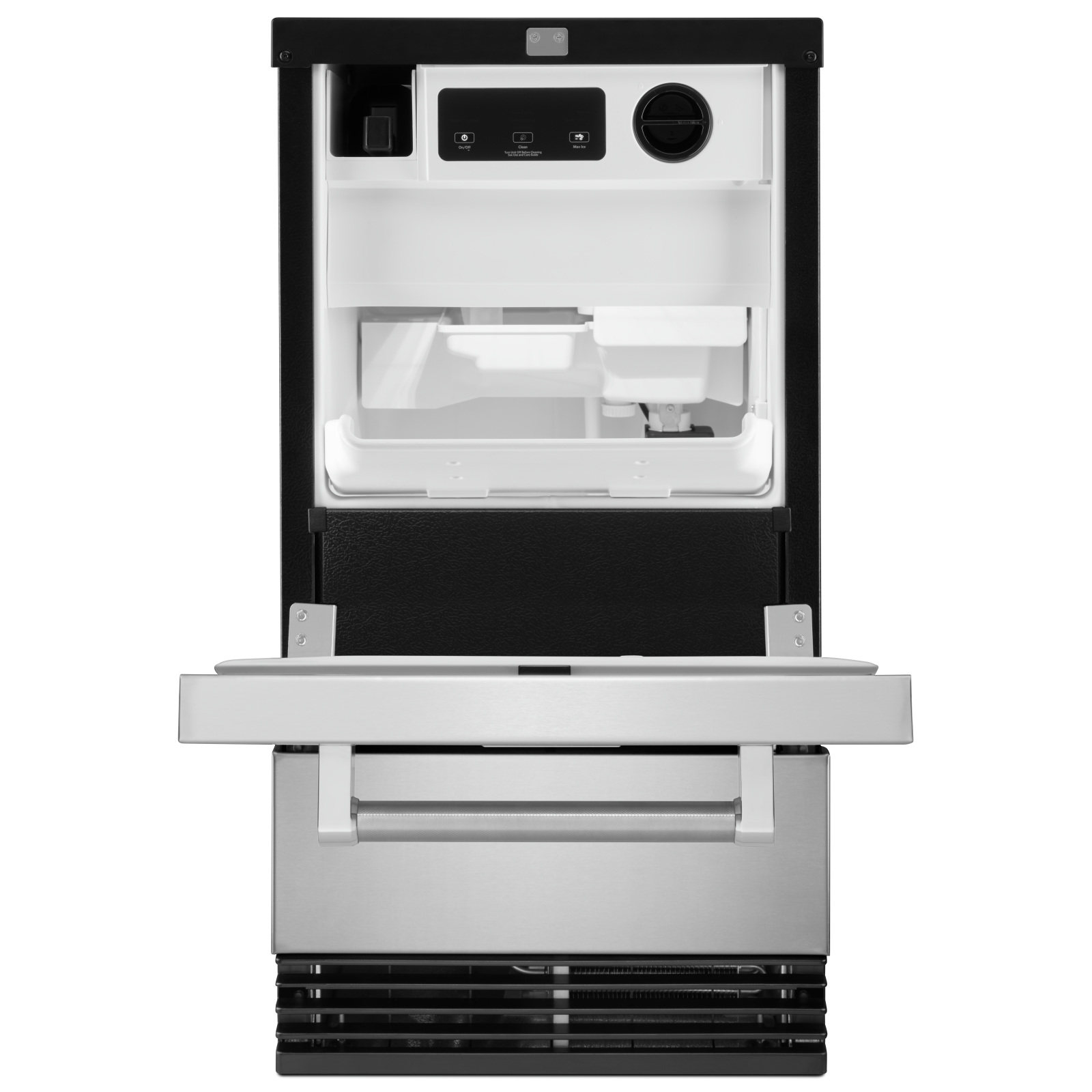 KitchenAid - 35 Lbs Under Counter Ice Maker Freezer in Stainless - KUID308ESS