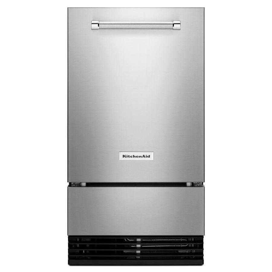 KitchenAid - 17.875 Inch 18 cu. ft Ice Maker Refrigerator in Stainless - KUID508HPS