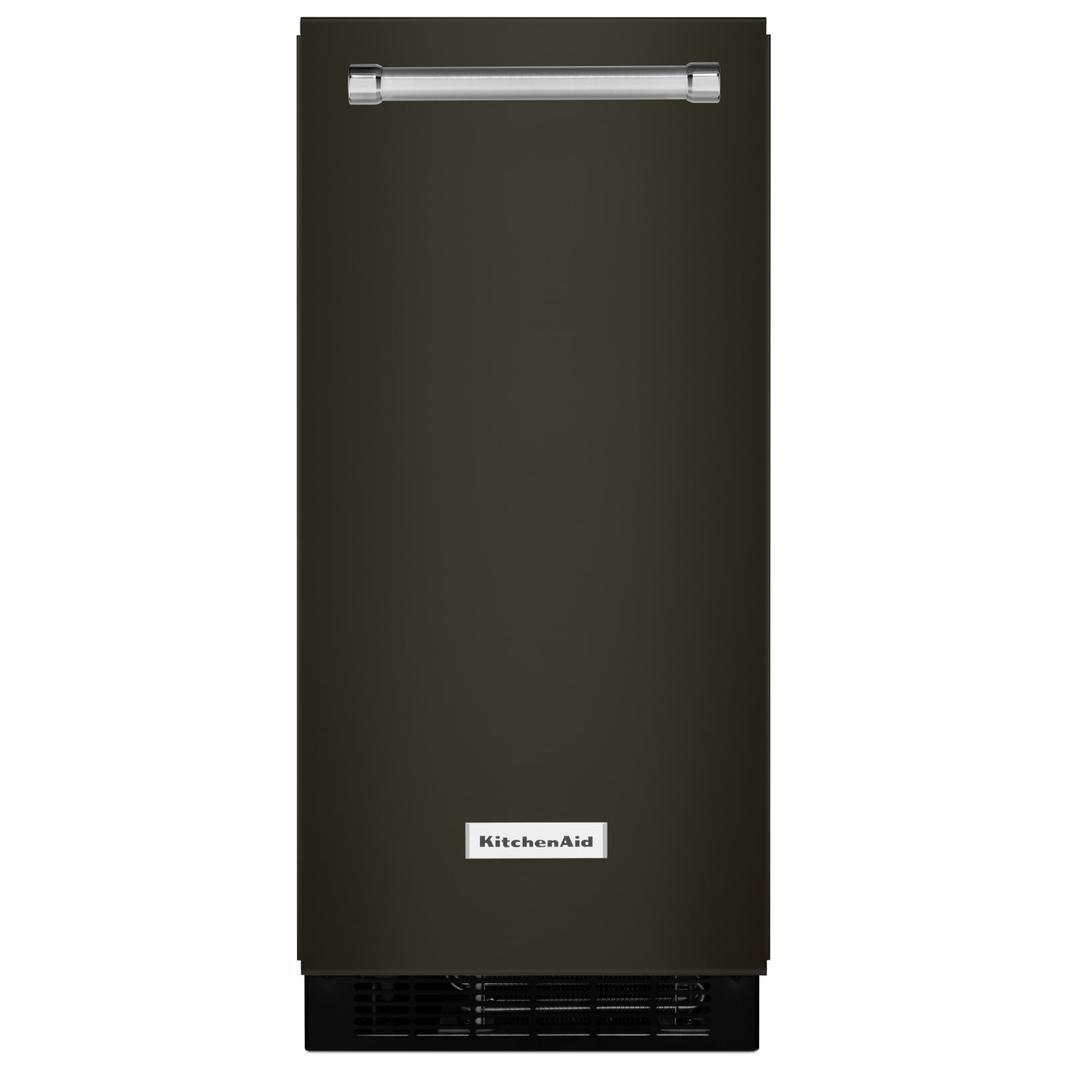 KitchenAid - 14.875 Inch 15 cu. ft Ice Maker Refrigerator in Black Stainless - KUIX535HBS