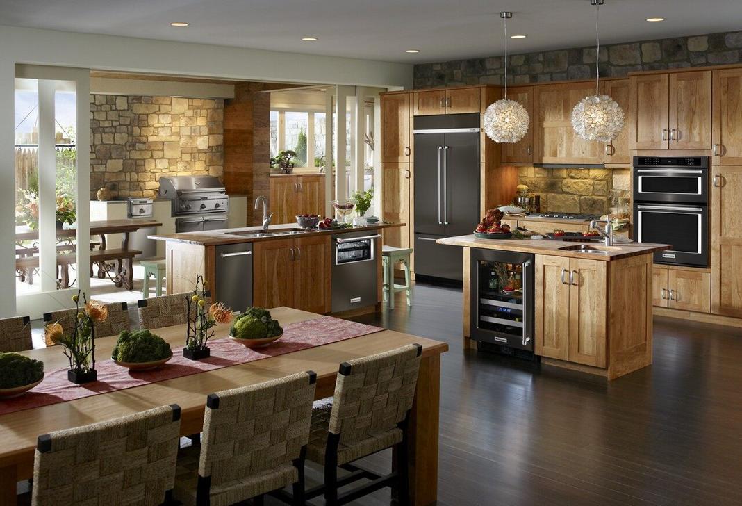 KitchenAid - 14.875 Inch 15 cu. ft Ice Maker Refrigerator in Black Stainless - KUIX535HBS