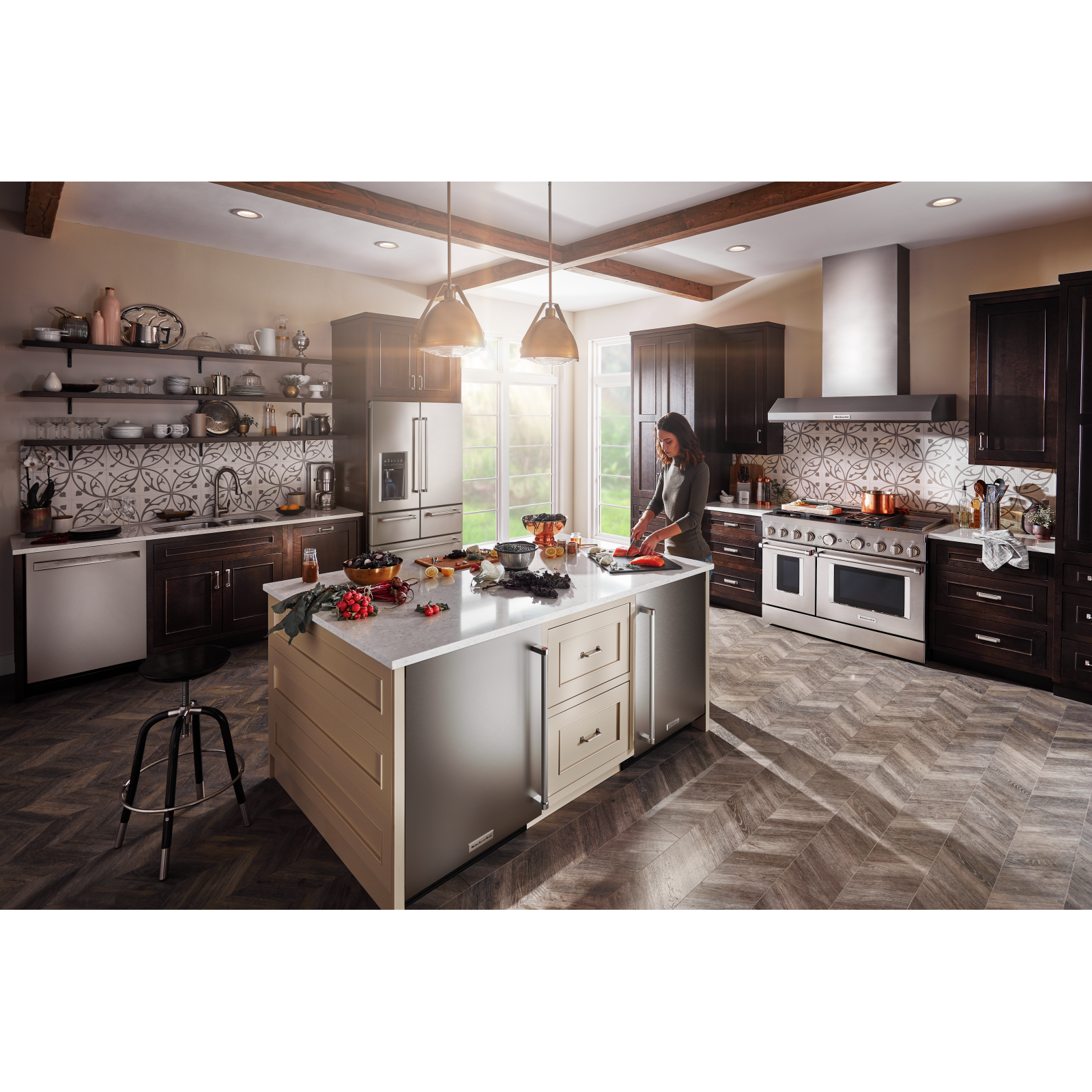 KitchenAid - 23.875 Inch 5 cu. ft Undercounter Refrigerator in Stainless - KURL114KSB