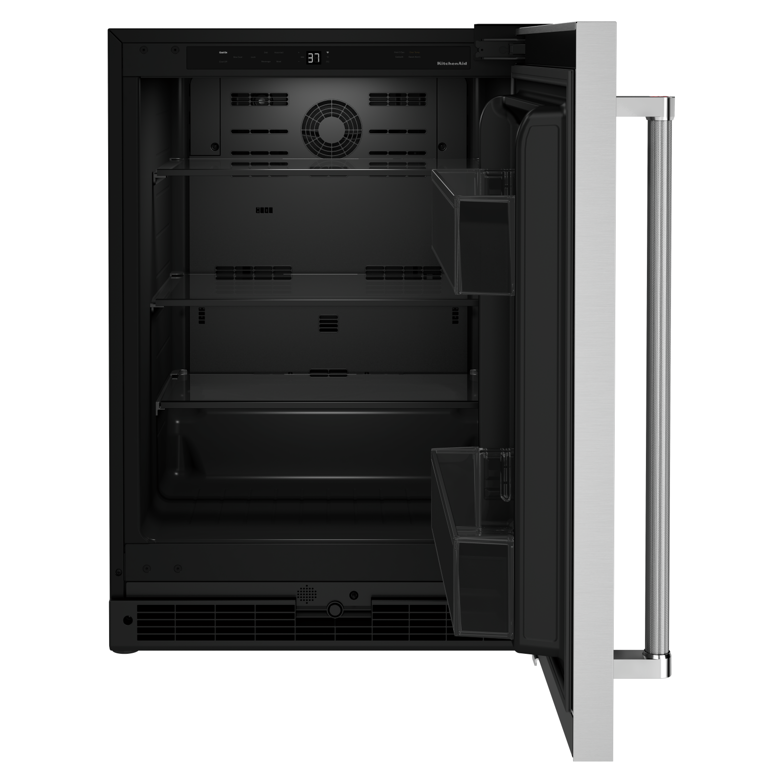 KitchenAid - 23.875 Inch 5 cu. ft Undercounter Refrigerator in Stainless - KURR114KSB