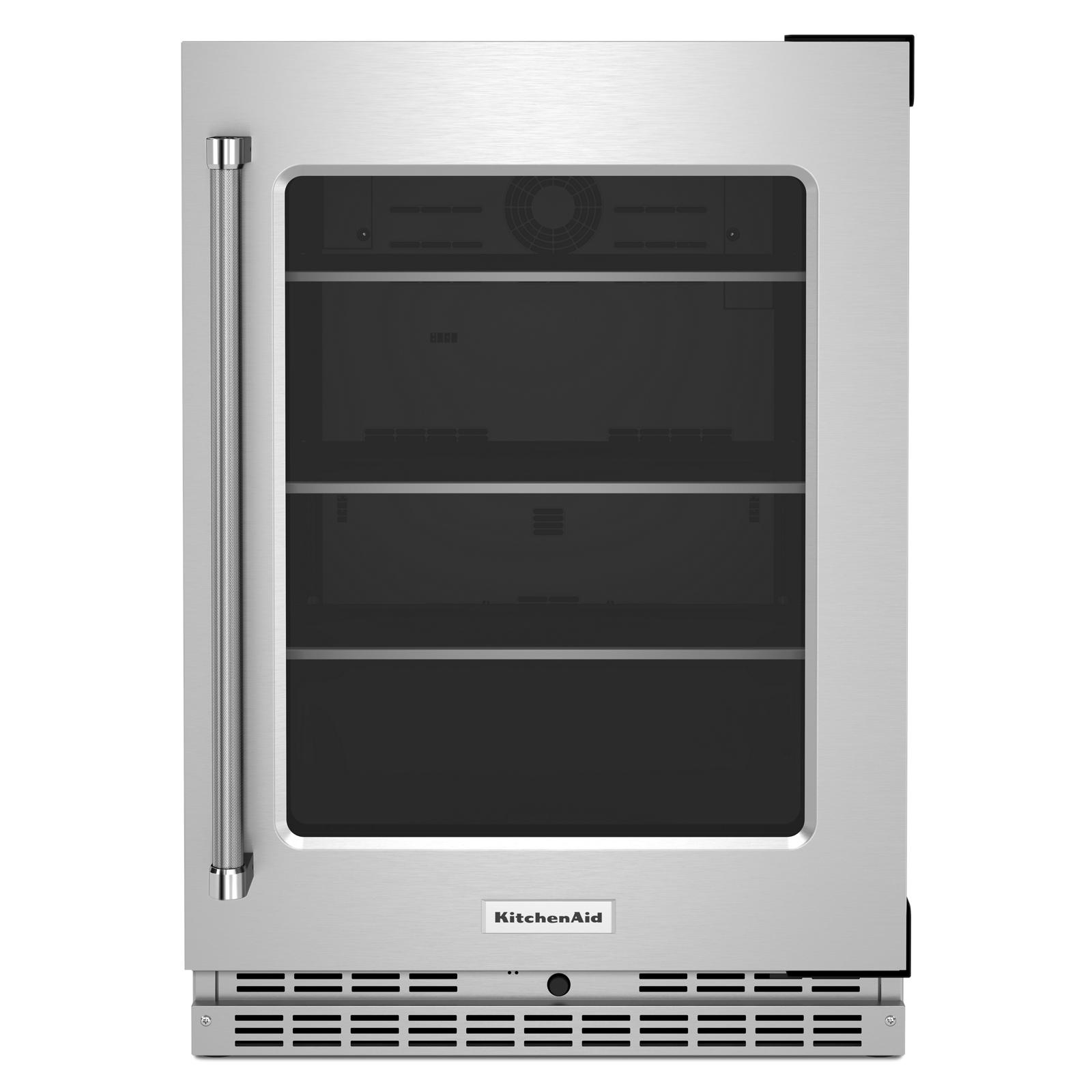 KitchenAid - 23.875 Inch 5.2 cu. ft Undercounter Refrigerator in Stainless - KURR314KSS