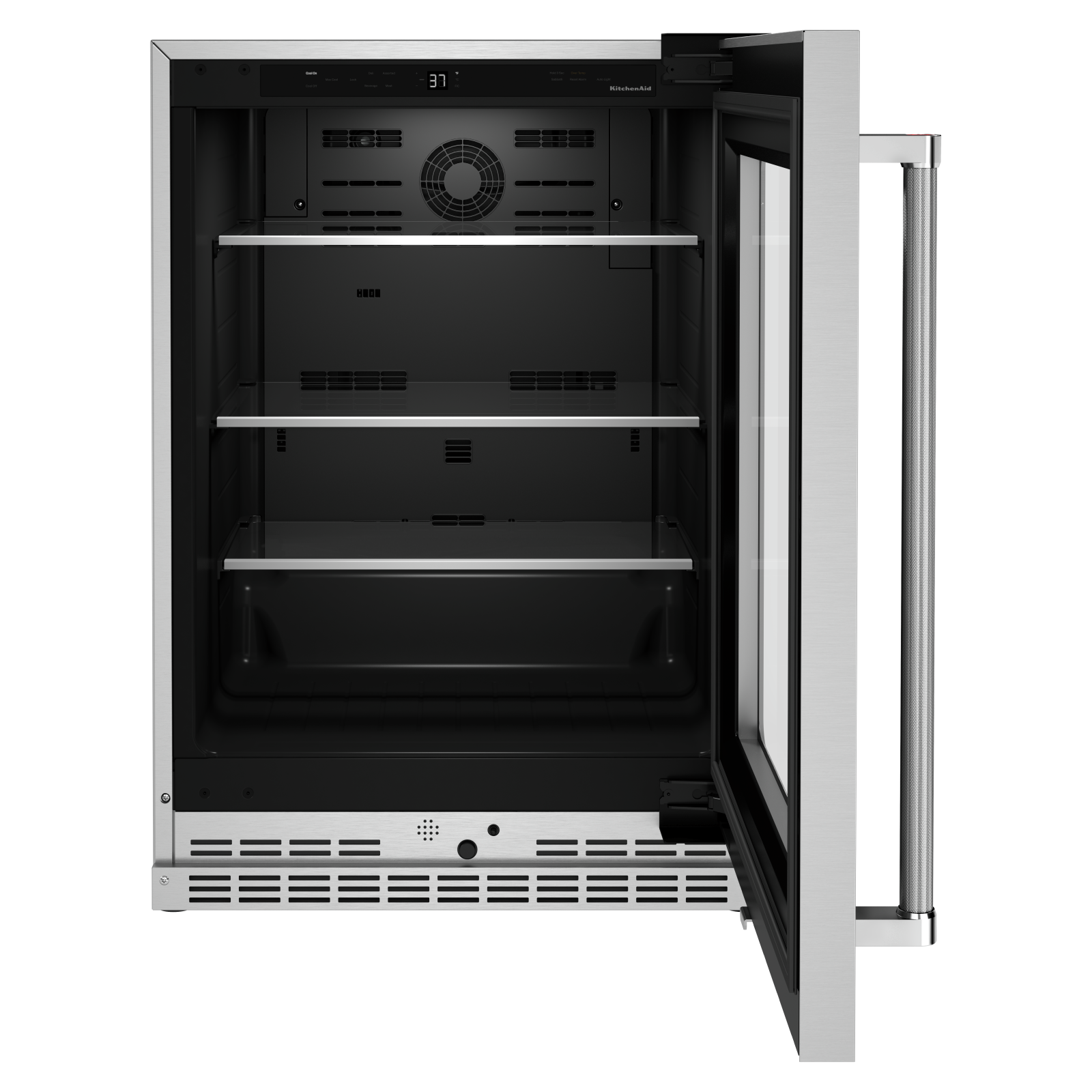 KitchenAid - 23.875 Inch 5.2 cu. ft Undercounter Refrigerator in Stainless - KURR314KSS