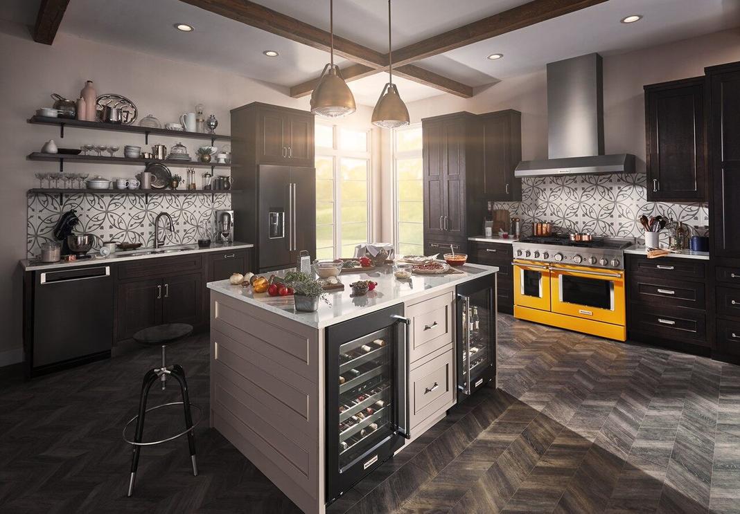 KitchenAid - 23.75 Inch 4.7 cu. ft Wine Cellar Refrigerator in Black Stainless - KUWL304EBS