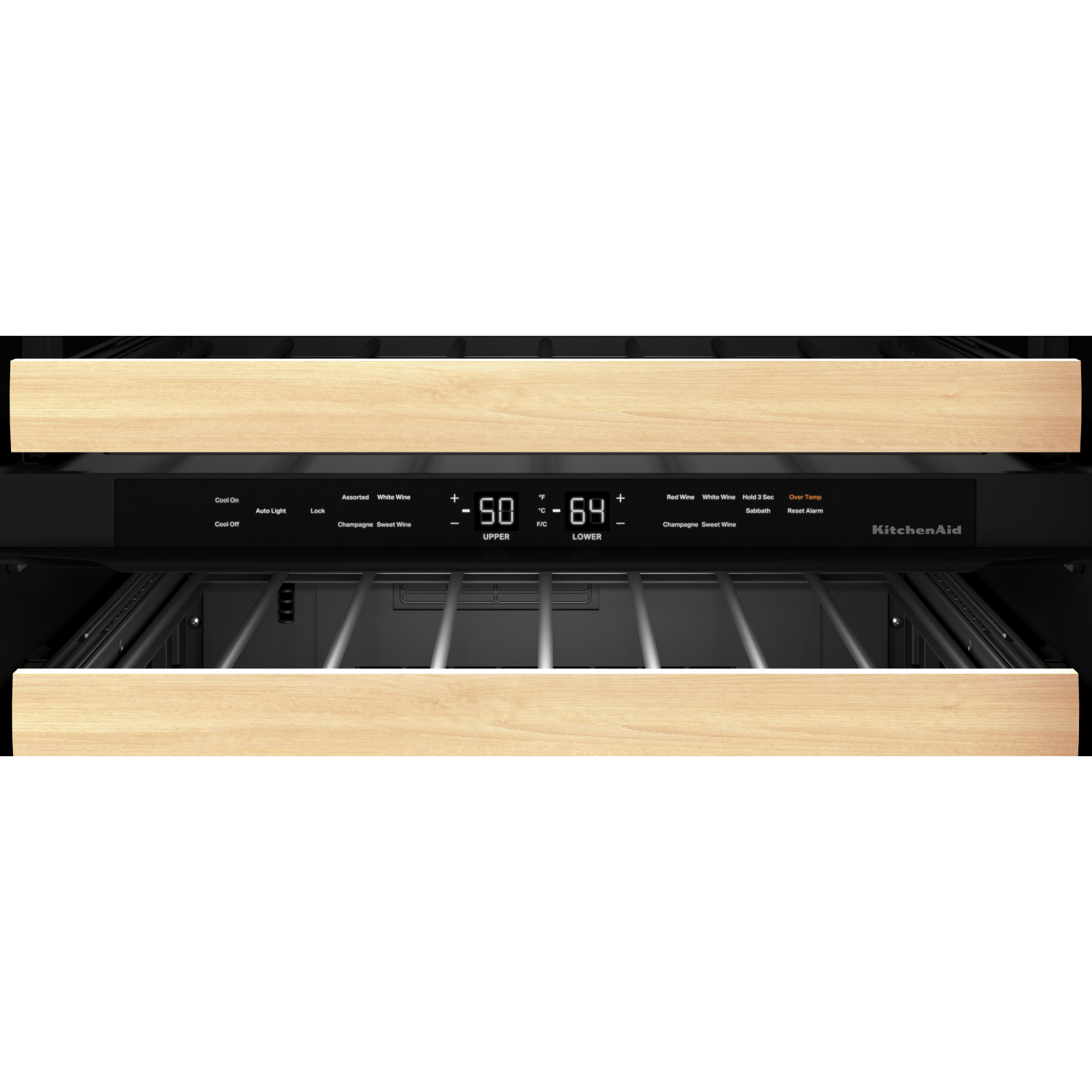 KitchenAid - 23.875 Inch 4.97 cu. ft Undercounter Wine Fridge Refrigerator in Panel Ready - KUWR214KPA