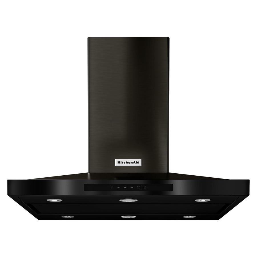KitchenAid - 36 Inch 600 CFM Island Range Vent in Black Stainless - KVIB606DBS