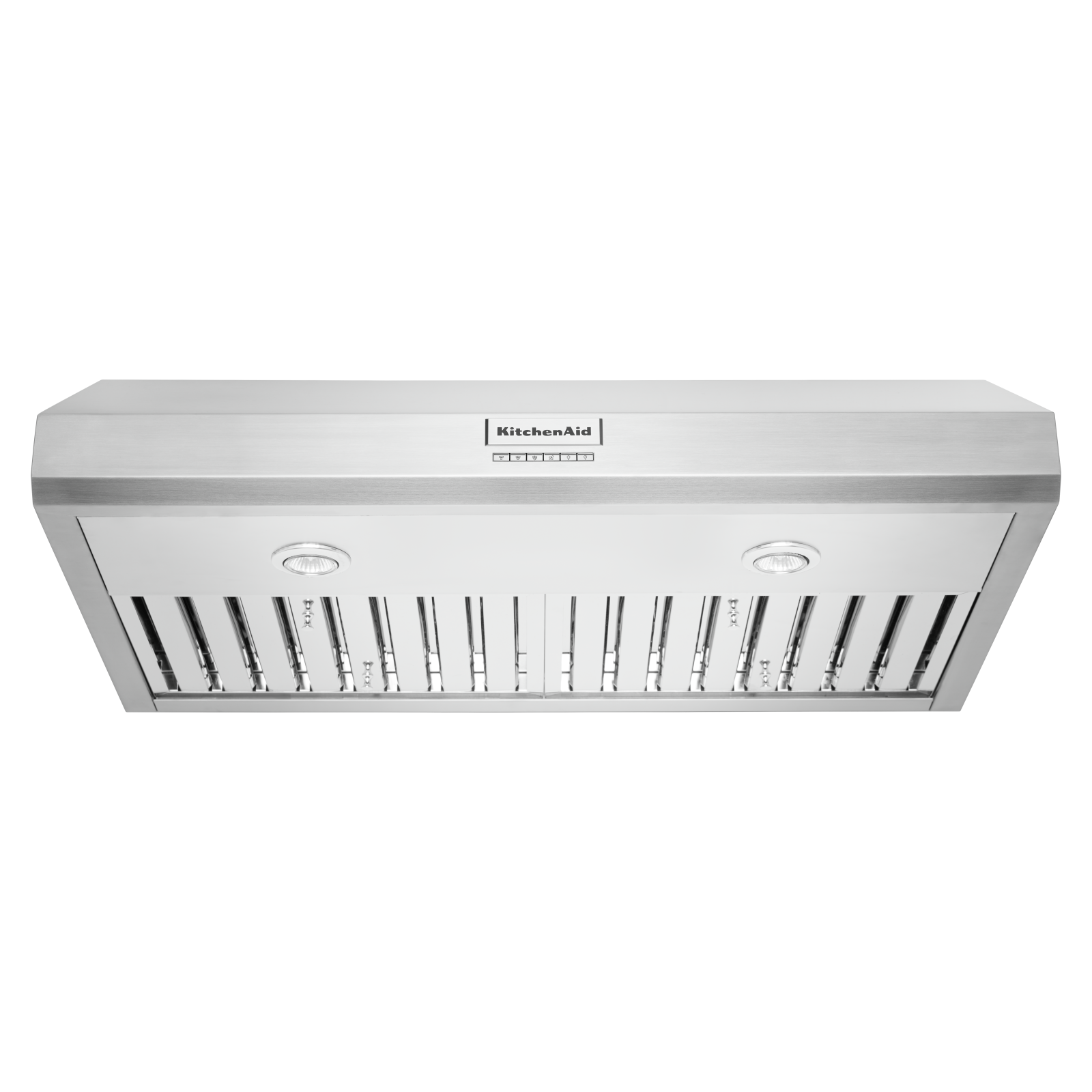 KitchenAid - 36 Inch 585 CFM Under Cabinet Range Vent in Stainless - KVUC606KSS