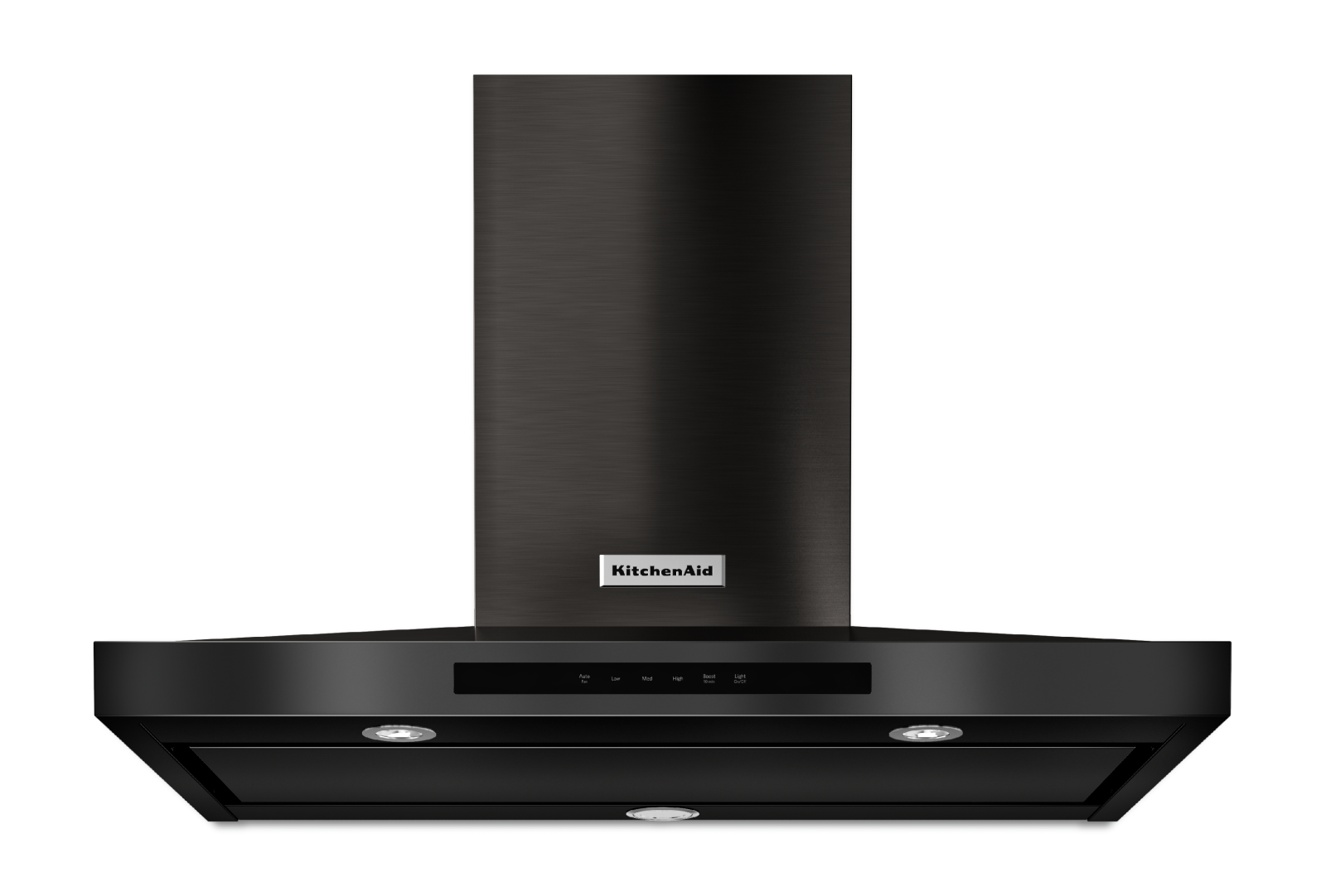 KitchenAid - 36 Inch 600 CFM Wall Mount and Chimney Range Vent in Black Stainless - KVWB606DBS