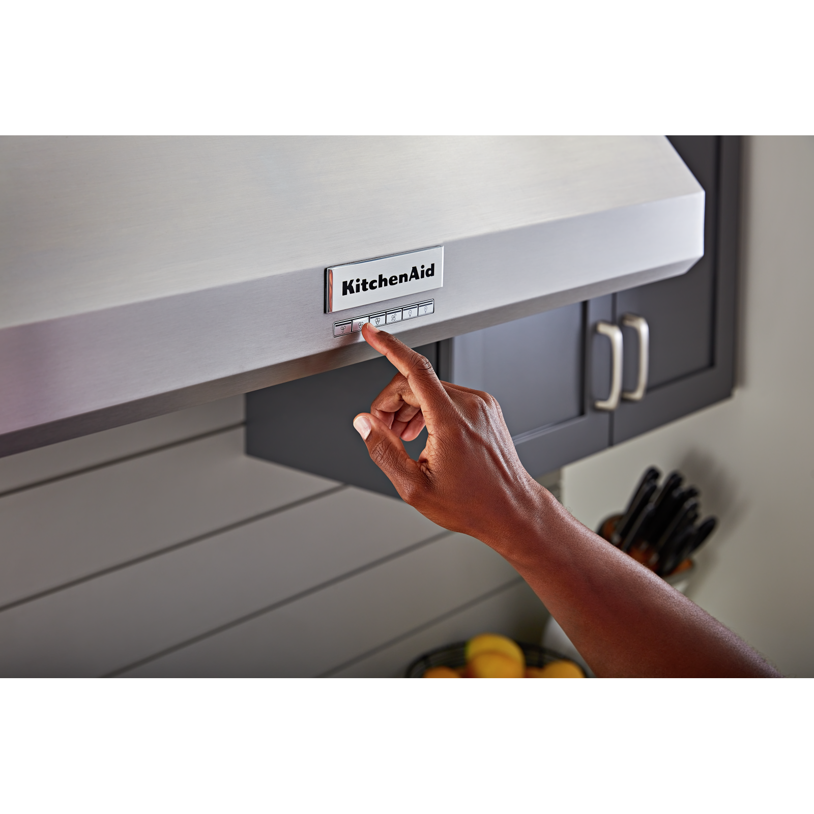 KitchenAid - 36 Inch 585 or 1170 CFM Wall Mount and Chimney Range Vent in Stainless - KVWC906KSS