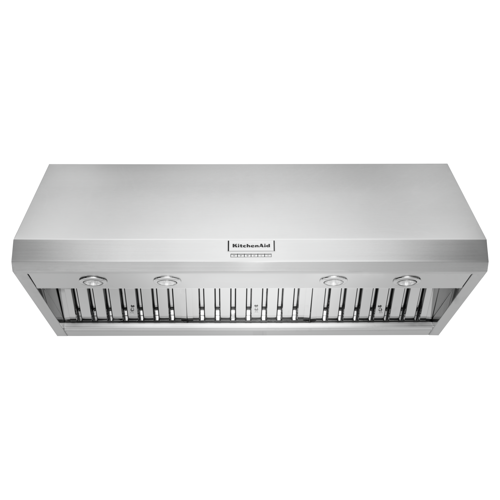 KitchenAid - 48 Inch 585 or 1170 CFM Wall Mount and Chimney Range Vent in Stainless - KVWC908KSS