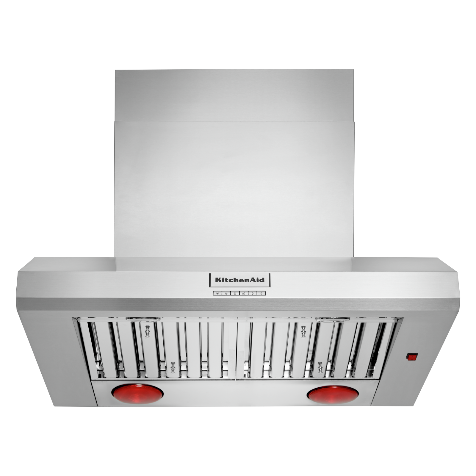 KitchenAid - 36 Inch 585 or 1170 CFM Wall Mount and Chimney Range Vent in Stainless - KVWC956KSS