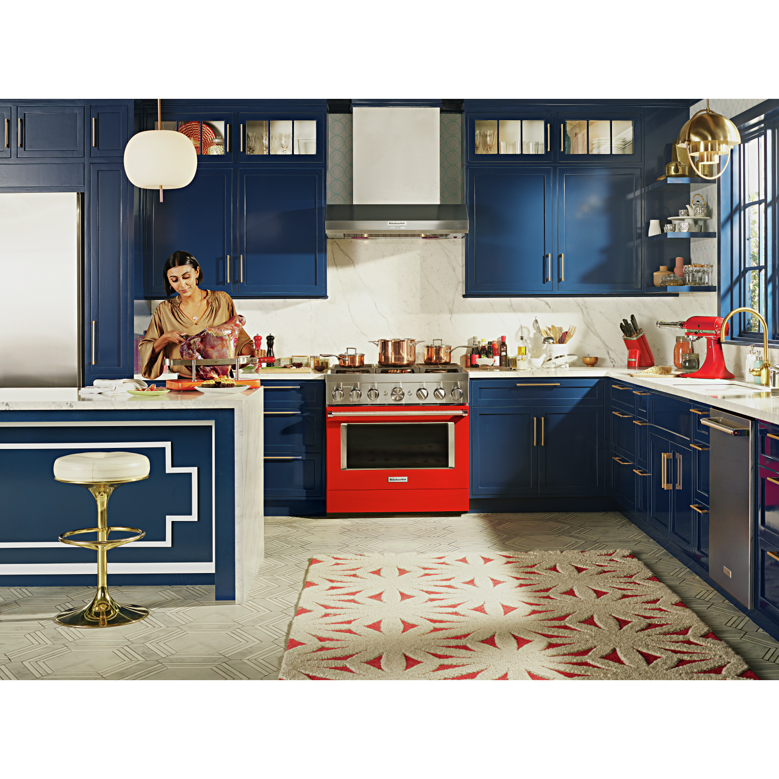 KitchenAid - 36 Inch 585 or 1170 CFM Wall Mount and Chimney Range Vent in Stainless - KVWC956KSS