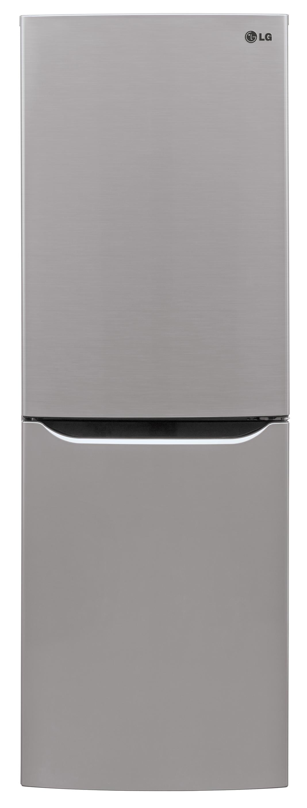 LG - 23.5 Inch 10.1 cu. ft Bottom Mount Refrigerator in Silver - LBNC10551V
