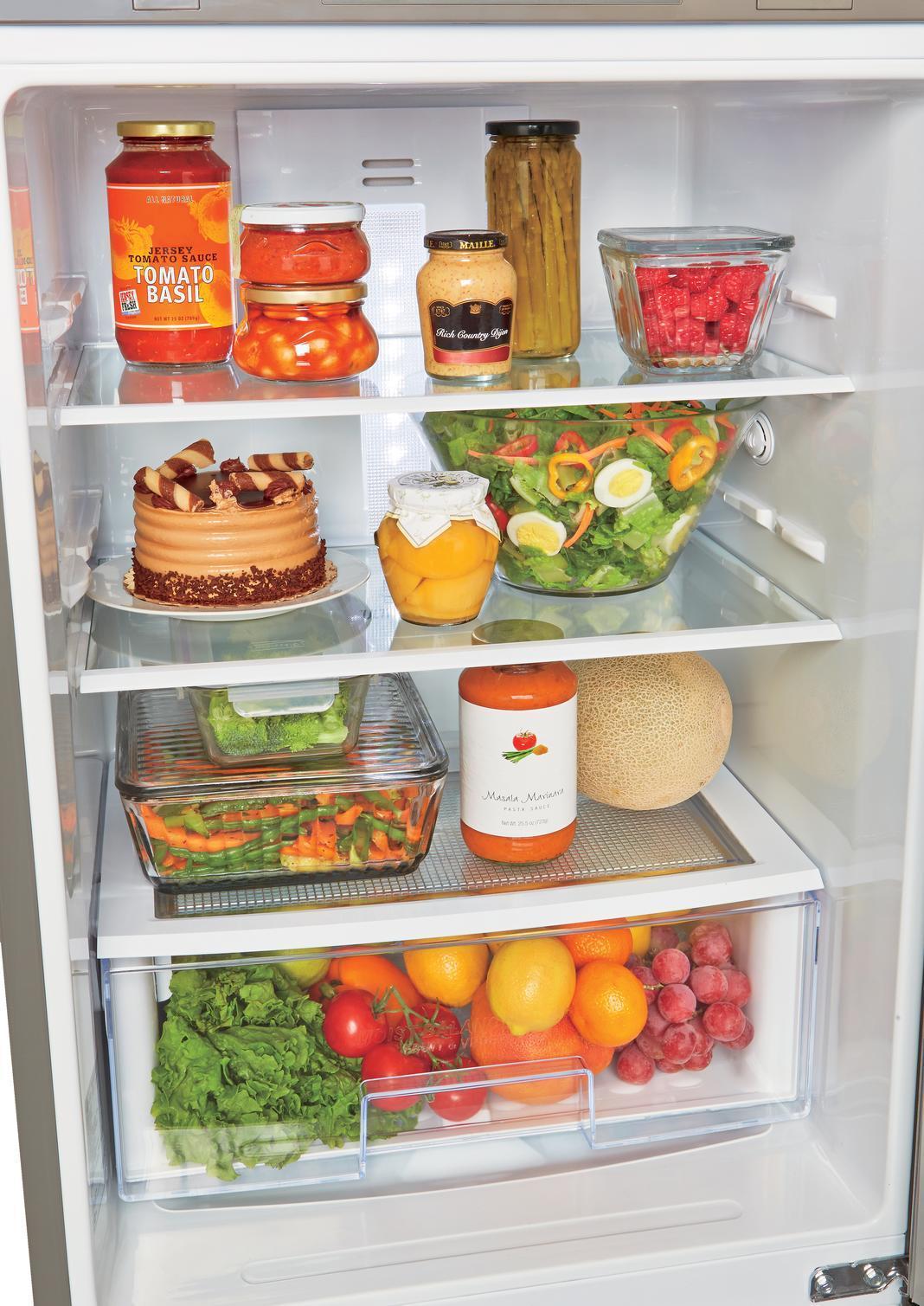 LG - 23.5 Inch 10.1 cu. ft Bottom Mount Refrigerator in Silver - LBNC10551V