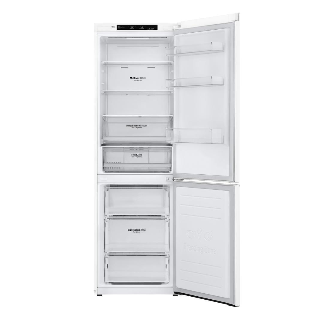 LG - 23.5 Inch 11.9 cu. ft Bottom Mount Refrigerator in White - LBNC12231W