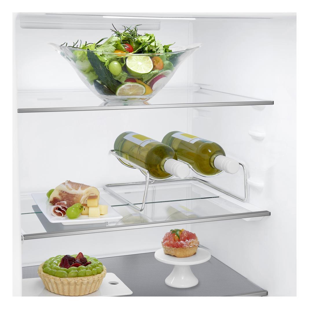 LG - 23.4 Inch 11.9 cu. ft Bottom Mount Refrigerator in Black - LBNC12241P