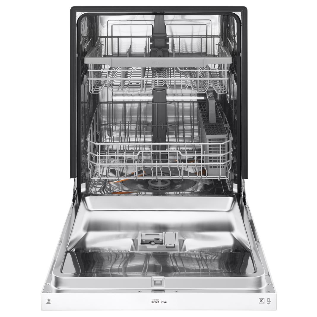 LG - 48 dBA Built In Dishwasher in White - LDF5545WW