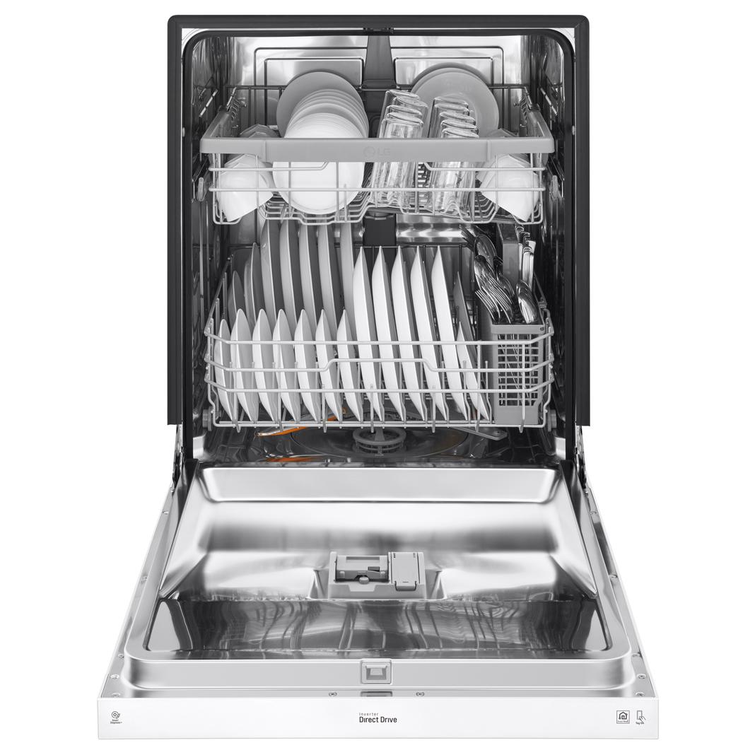 LG - 48 dBA Built In Dishwasher in White - LDF5545WW