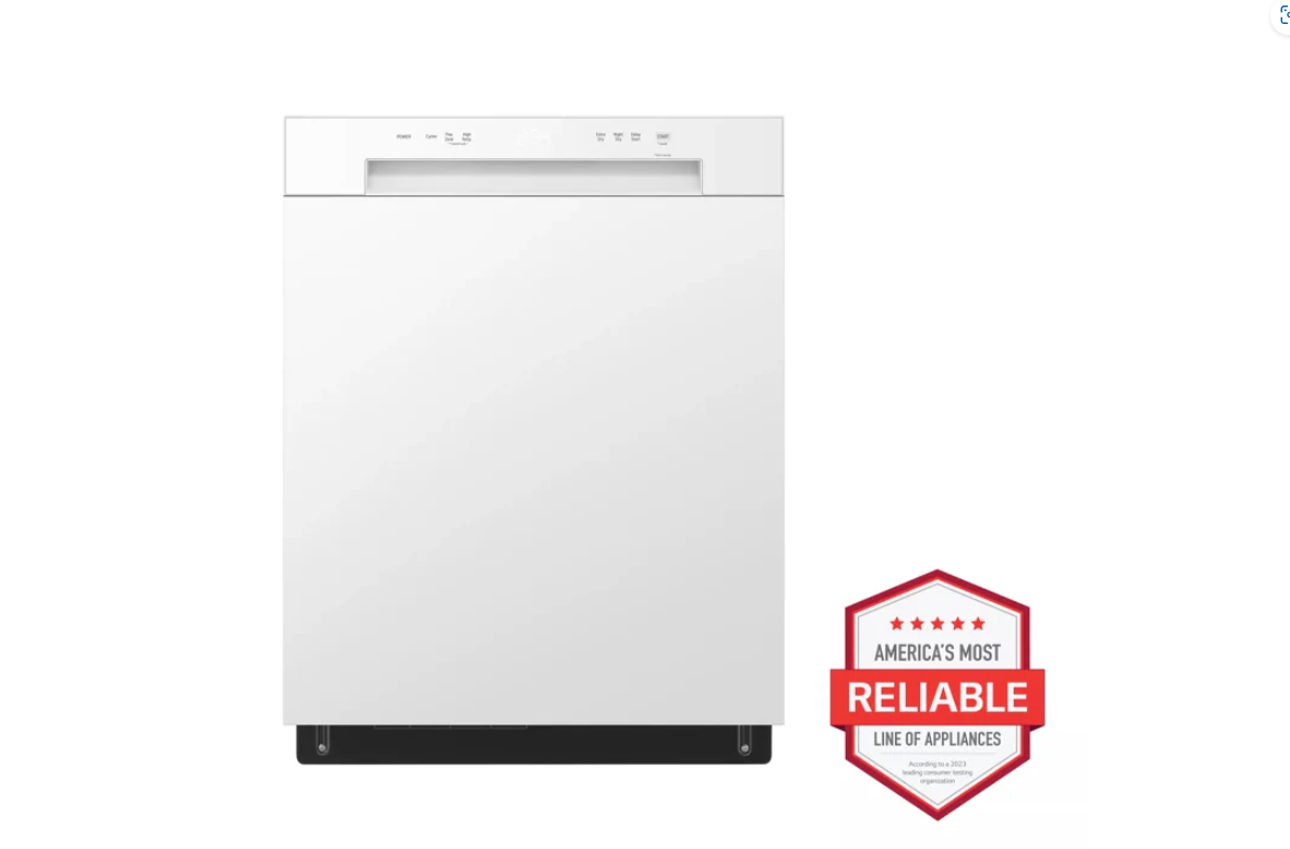 LG - 52 dBA Built In Dishwasher in White - LDFC2423W