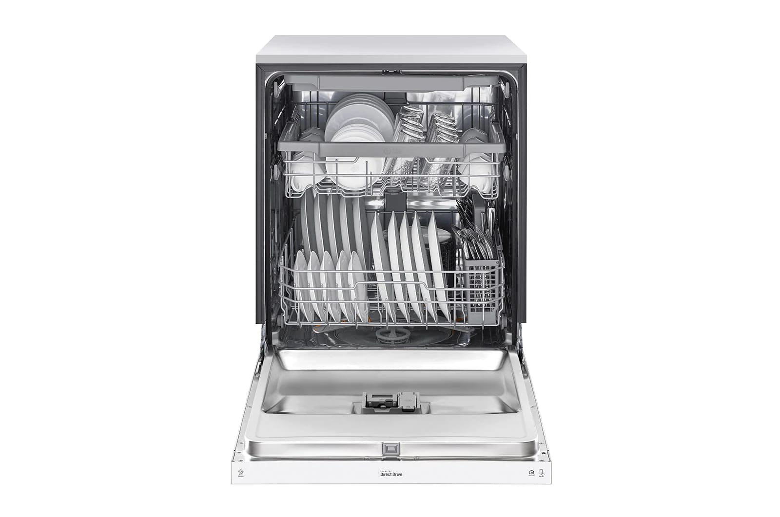LG - 48 dBA Built In Dishwasher in White - LDFN4542W
