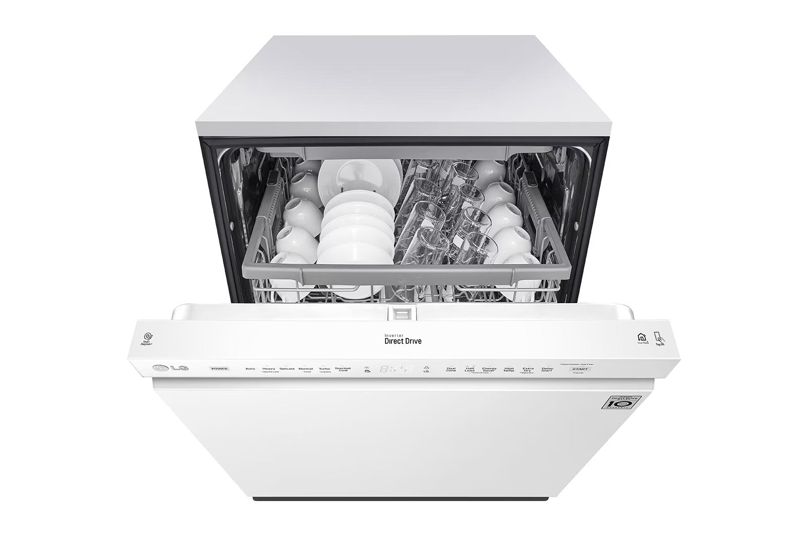 LG - 48 dBA Built In Dishwasher in White - LDFN4542W