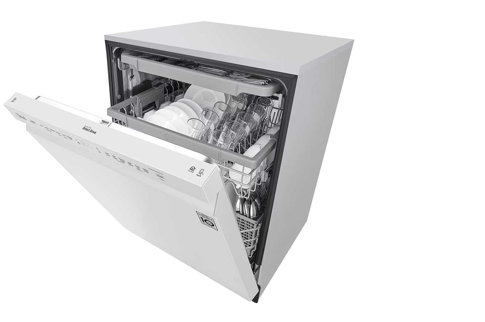 LG - 48 dBA Built In Dishwasher in White - LDFN4542W