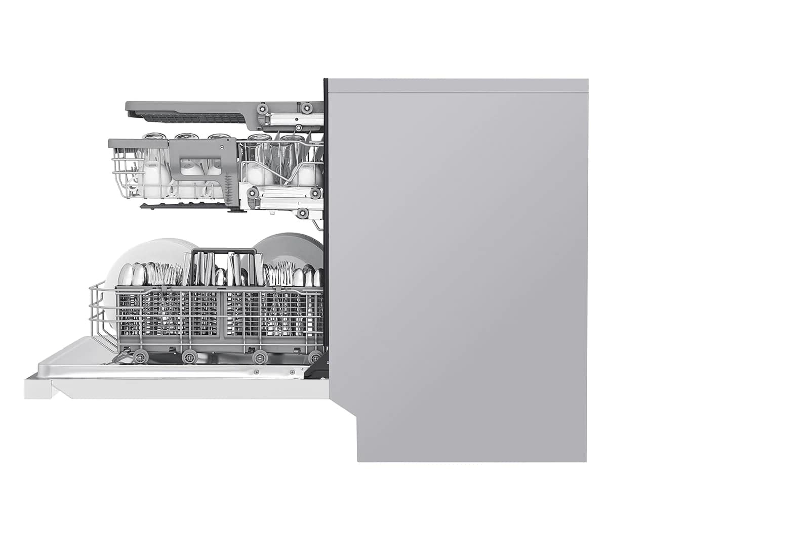 LG - 48 dBA Built In Dishwasher in White - LDFN4542W