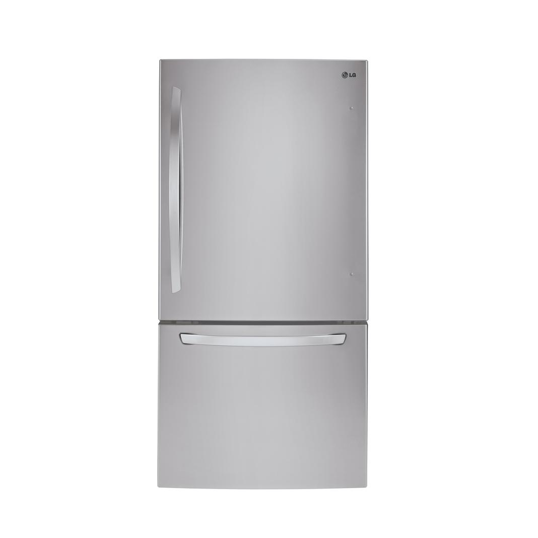 LG - 29.8 Inch 22.1 cu. ft Bottom Mount Refrigerator in Stainless - LDNS22220S