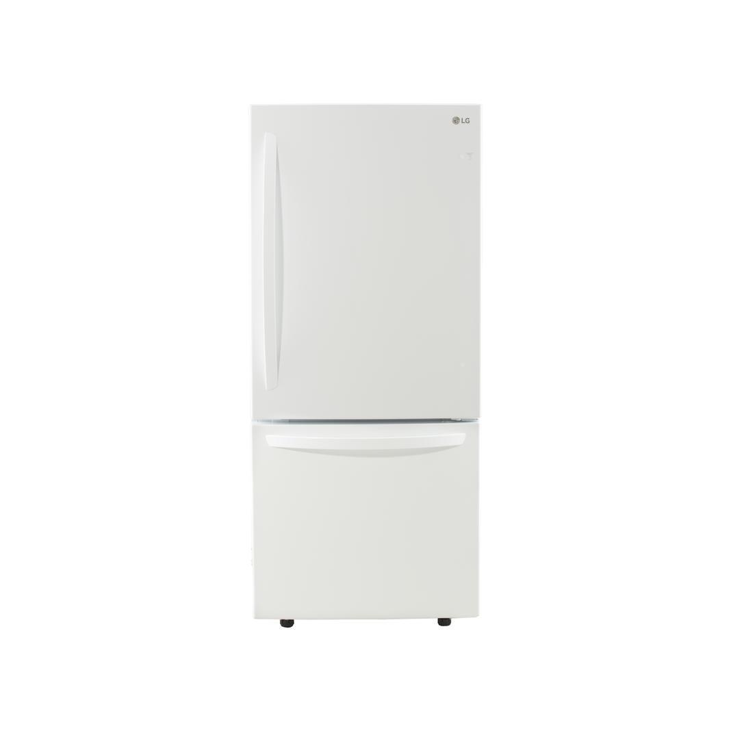 LG - 29.8 Inch 22.1 cu. ft Bottom Mount Refrigerator in White - LDNS22220W