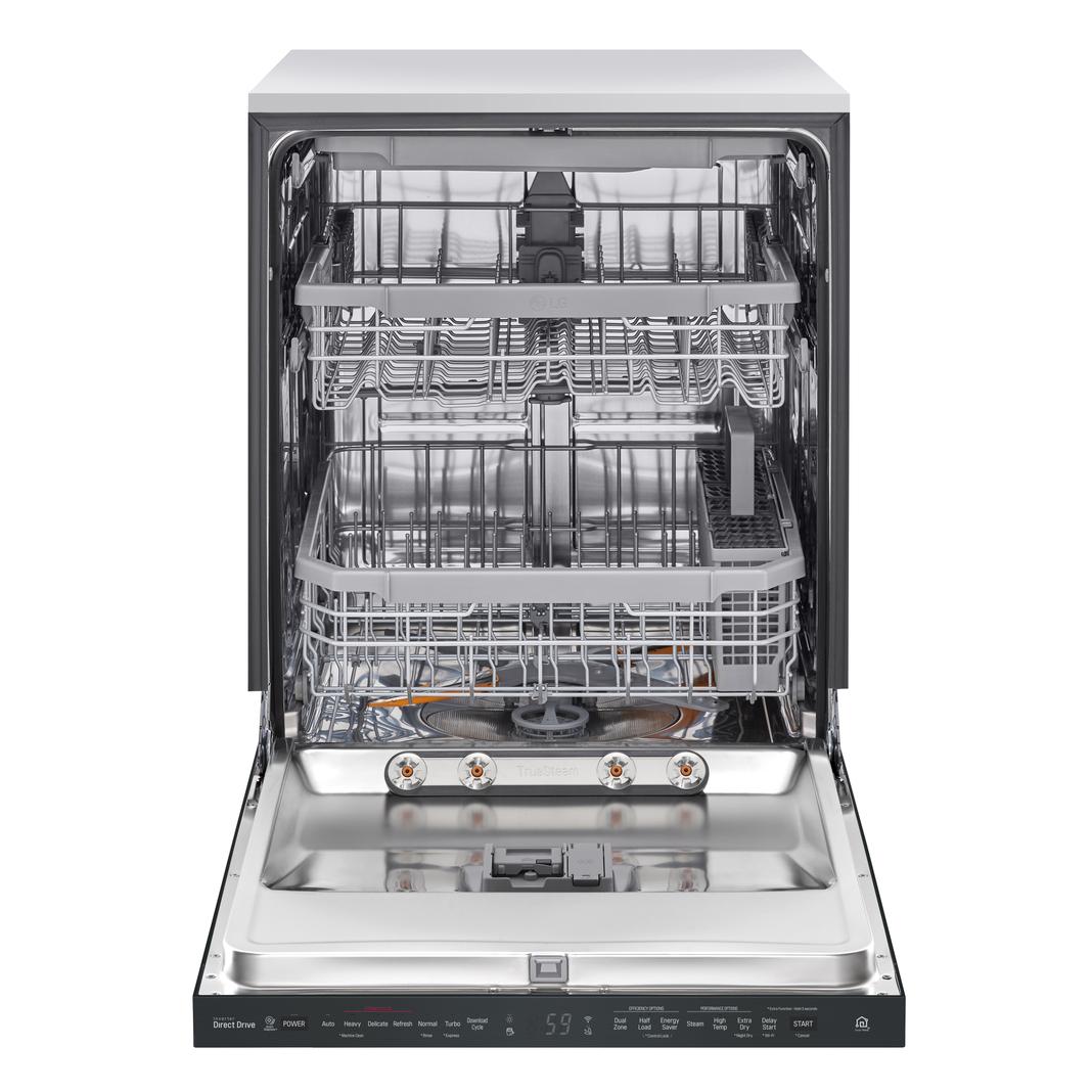 LG - 44 dBA Built In Dishwasher in Black - LDP6809BM
