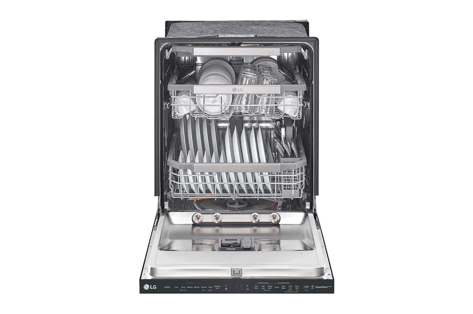 LG - 44 dBA Built In Dishwasher in Black - LDP6810BM