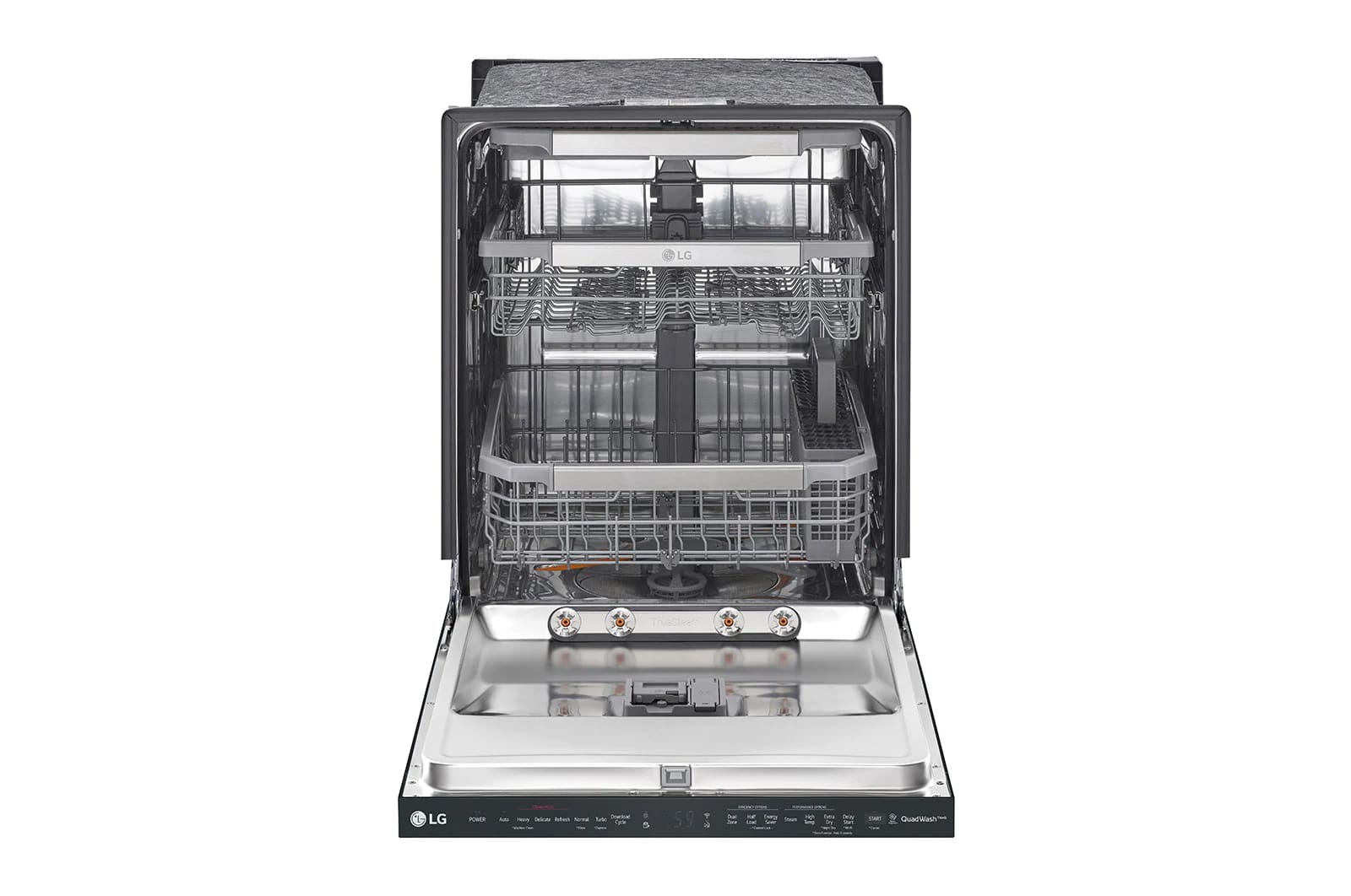LG - 44 dBA Built In Dishwasher in Black - LDP6810BM