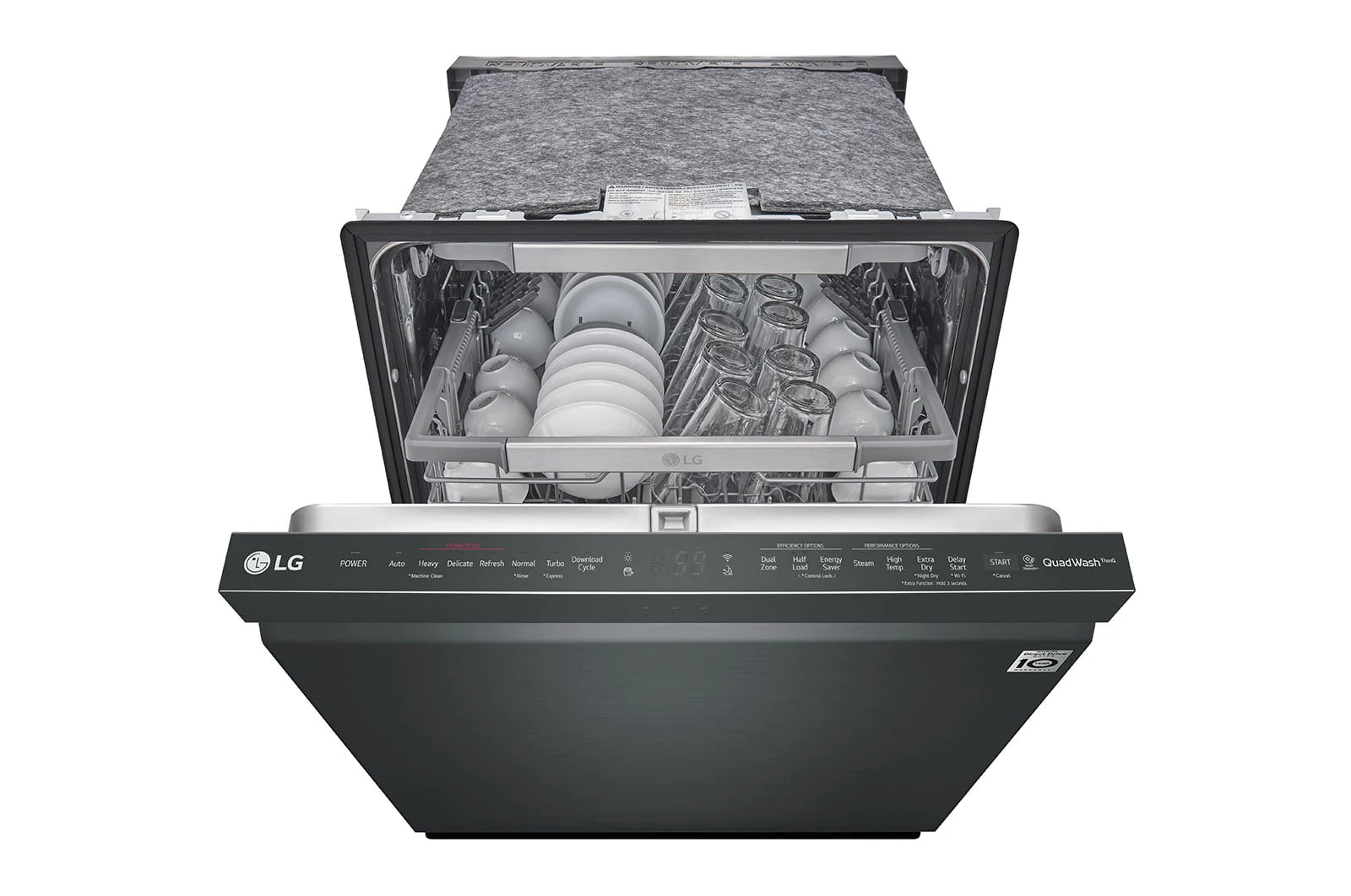 LG - 44 dBA Built In Dishwasher in Black - LDP6810BM
